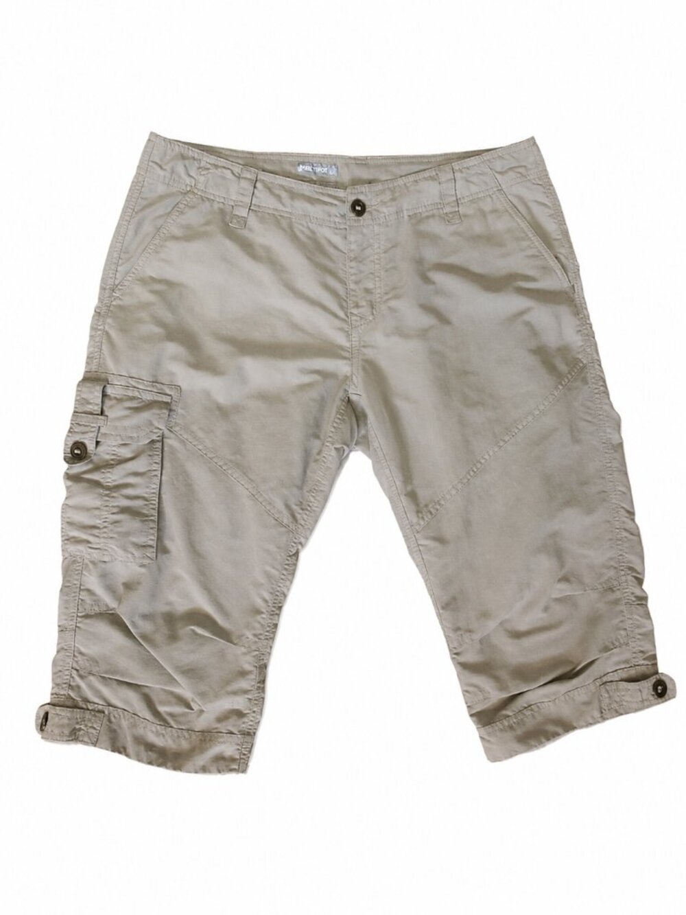 Marmot Women’s Khaki Nylon Hiking Cargo Shorts | Size 10